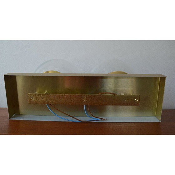 Image 1 of Vintage-Deckenleuchte aus Metall und Messing von Kamenicky Senov