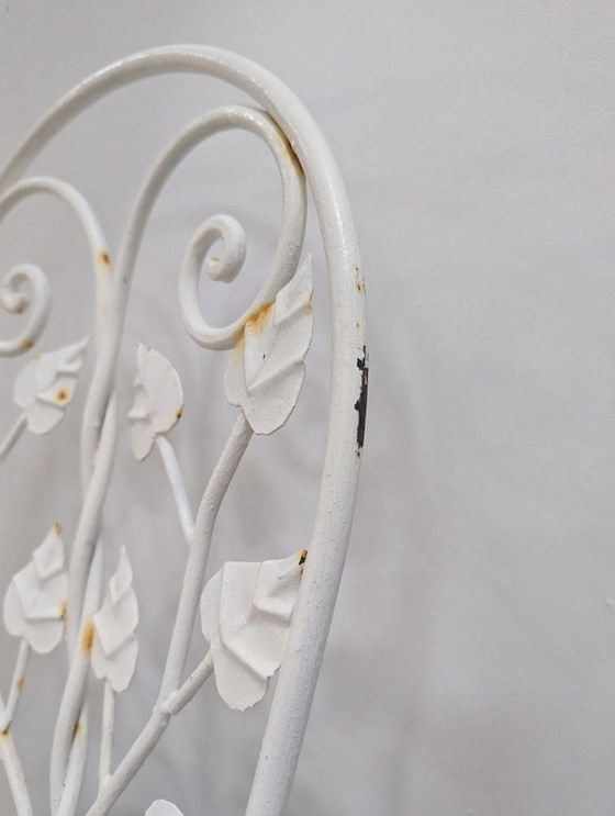 Image 1 of 5X Skulpturale schmiedeeiserne Gartenstühle