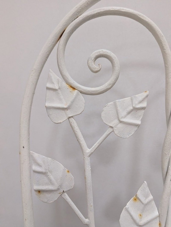 Image 1 of 5X Skulpturale schmiedeeiserne Gartenstühle