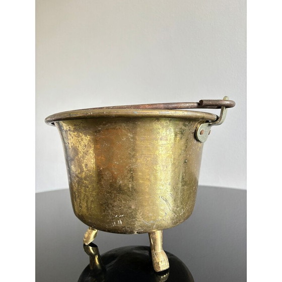 Image 1 of Alte Vase aus Messing und Eisen, Italien 1940