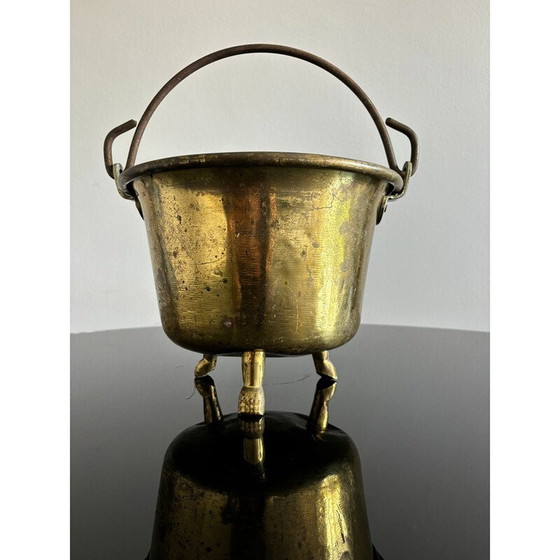 Image 1 of Alte Vase aus Messing und Eisen, Italien 1940