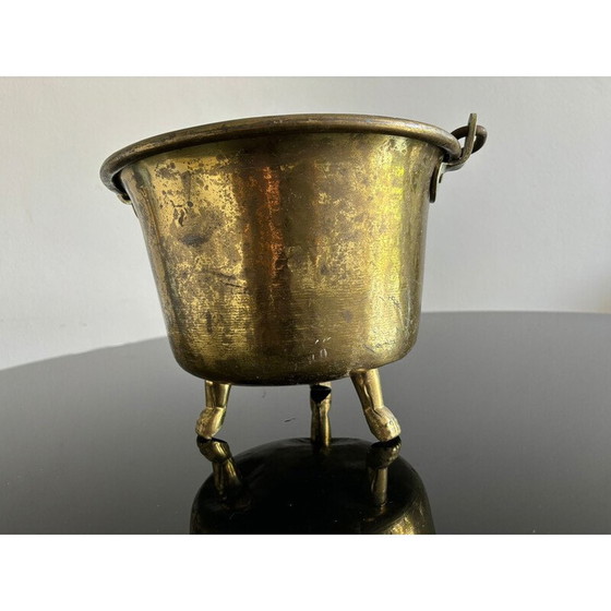 Image 1 of Alte Vase aus Messing und Eisen, Italien 1940