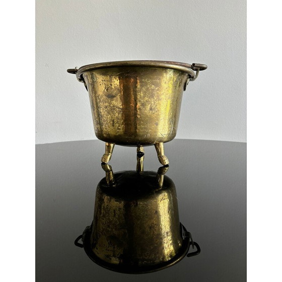 Image 1 of Alte Vase aus Messing und Eisen, Italien 1940