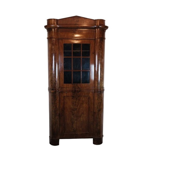 Image 1 of Norddeutscher Vintage-Eckschrank aus poliertem Mahagoni