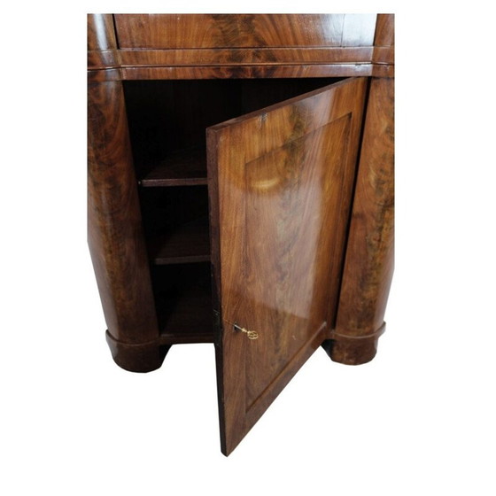 Image 1 of Norddeutscher Vintage-Eckschrank aus poliertem Mahagoni