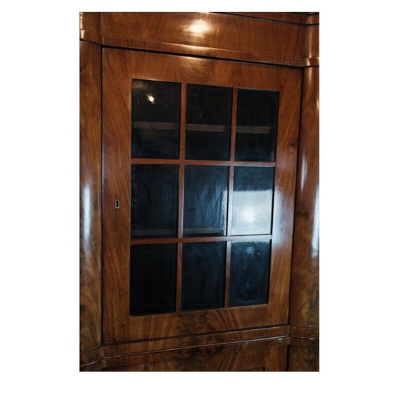 Image 1 of Norddeutscher Vintage-Eckschrank aus poliertem Mahagoni