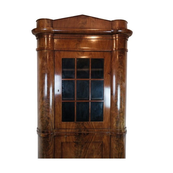 Image 1 of Norddeutscher Vintage-Eckschrank aus poliertem Mahagoni