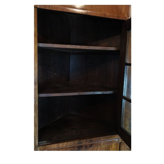 Image 1 of Norddeutscher Vintage-Eckschrank aus poliertem Mahagoni