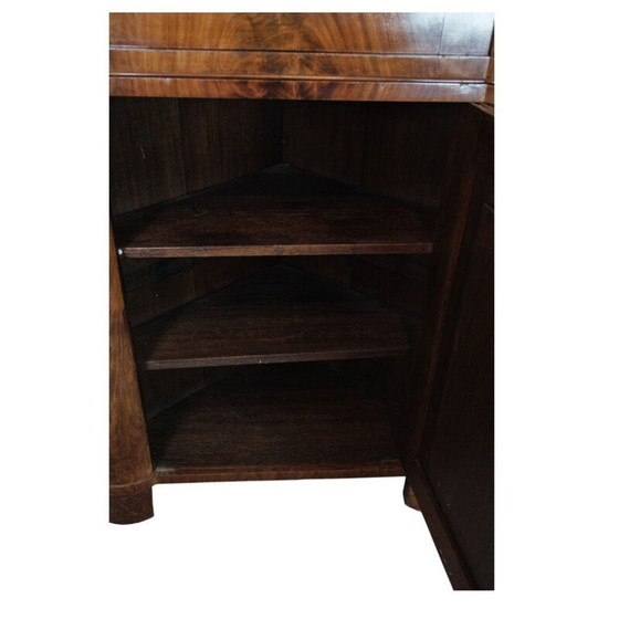 Image 1 of Norddeutscher Vintage-Eckschrank aus poliertem Mahagoni