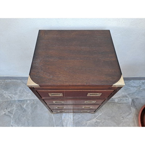 Image 1 of Vintage Militär-Kampagne Set von Schubladen mit Schiebeboden, 1900s