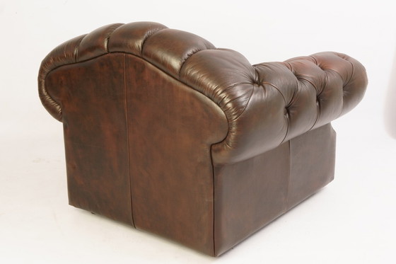 Image 1 of Zwei Chesterfields-Sessel in Westminster-Version