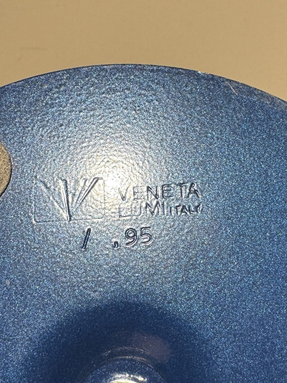 Image 1 of Veneta Lumi Massive Schreibtischlampe Metallic Blau 80S