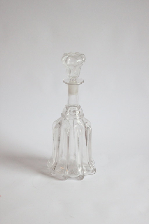 Viktorianische Glasglocke Dekanter, Uk 1850S