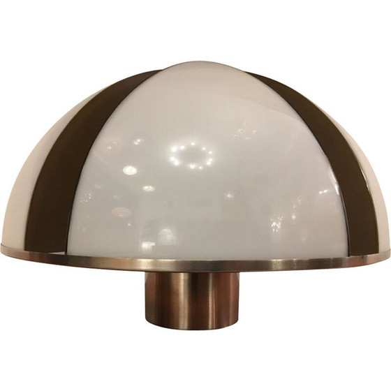 Image 1 of Vintage Pilzlampe aus Plexiglas und Edelstahl, 1970