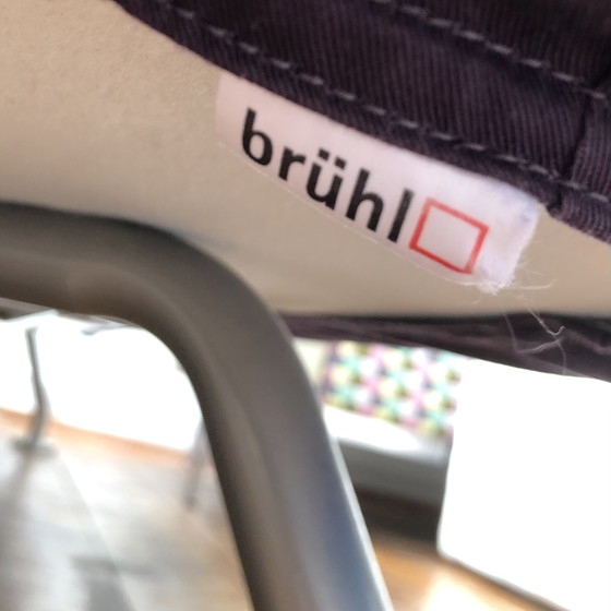 Image 1 of Brühl & Sippold Stoff Sofa Couch "More" Farbe Lila mit manueller Schlaffunktion