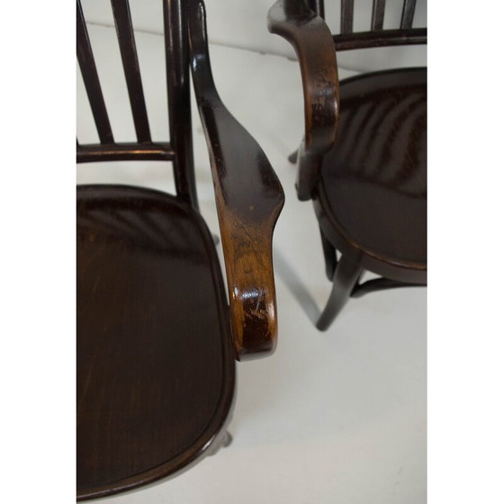 Image 1 of Paar alte Bugholzsessel Modell n° 752 von Josef Frank für Thonet, Tschechoslowakei 1933