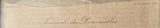 Image 1 of Druck aus Journal Des Damoiselles - 1844 - A. Jacquemin Lith