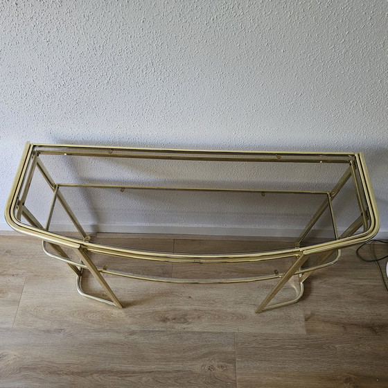 Image 1 of Vintage gold Konsolentisch