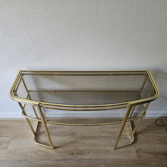 Image 1 of Vintage gold Konsolentisch