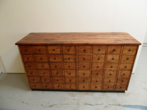 Image 1 of Vintage Apothekerschrank mit 48 Schubladen 1950'S
