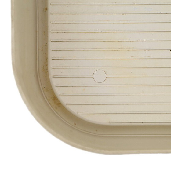 Image 1 of Vintage-Pflanzgefäß "Crescendo" aus weißem Abs von Isao Hosoe für Bilumen, 1970