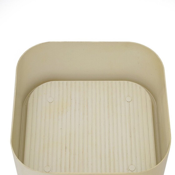 Image 1 of Vintage-Pflanzgefäß "Crescendo" aus weißem Abs von Isao Hosoe für Bilumen, 1970