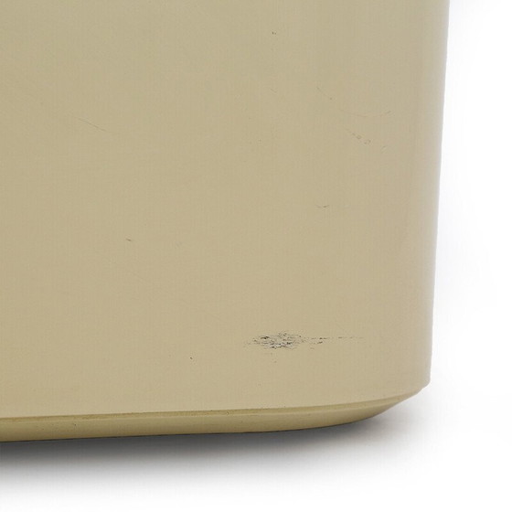 Image 1 of Vintage-Pflanzgefäß "Crescendo" aus weißem Abs von Isao Hosoe für Bilumen, 1970