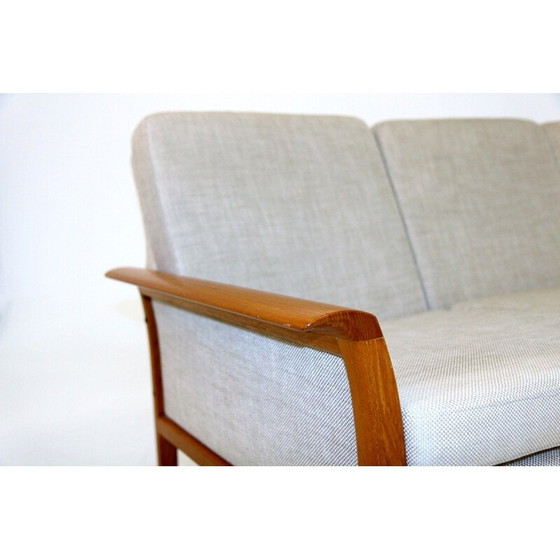 Image 1 of Vintage 4-Sitzer Sofa von Fredrik Kayser für Vatne Møbler, Norwegen 1950er Jahre