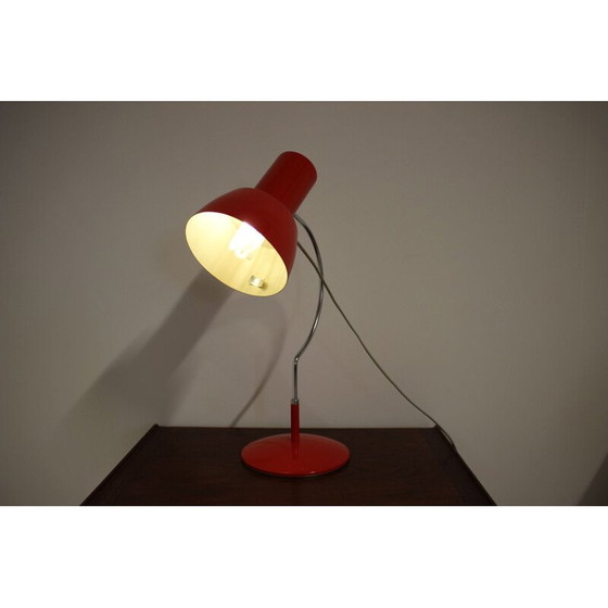 Image 1 of Alte rote Tischlampe Napako, 1960
