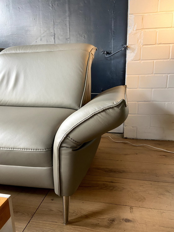 Image 1 of Mondo Ledersofa Mit Ausfahrbarem Longchair