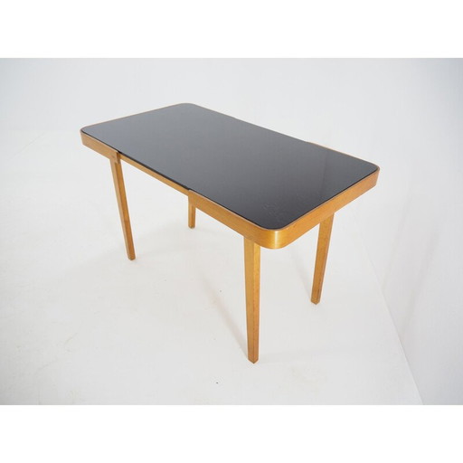 Vintage Konferenztisch Opaxite Glas von Jiří Jiroutek für Interier Praha, 1960.