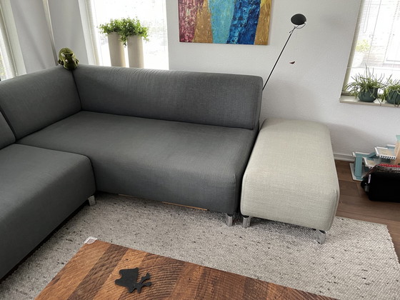 Image 1 of Leolux Ecksofa mit losem Hocker, Modell Faya Lobi.