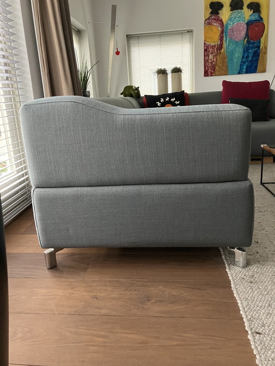 Image 1 of Leolux Ecksofa mit losem Hocker, Modell Faya Lobi.