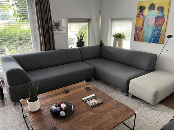 Image 1 of Leolux Ecksofa mit losem Hocker, Modell Faya Lobi.