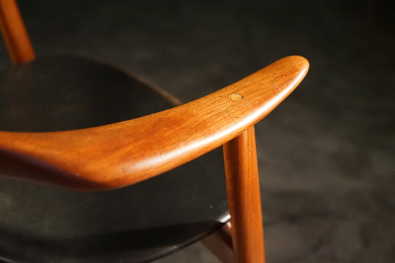 Image 1 of Vintage Teak Bürostuhl von Arne Hovmand Olsen, 1960er