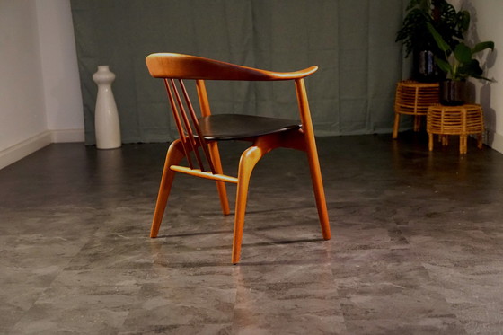 Image 1 of Vintage Teak Bürostuhl von Arne Hovmand Olsen, 1960er