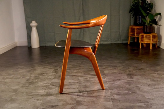 Image 1 of Vintage Teak Bürostuhl von Arne Hovmand Olsen, 1960er