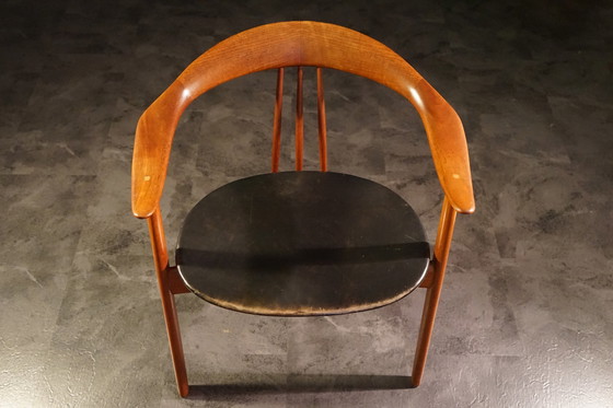 Image 1 of Vintage Teak Bürostuhl von Arne Hovmand Olsen, 1960er