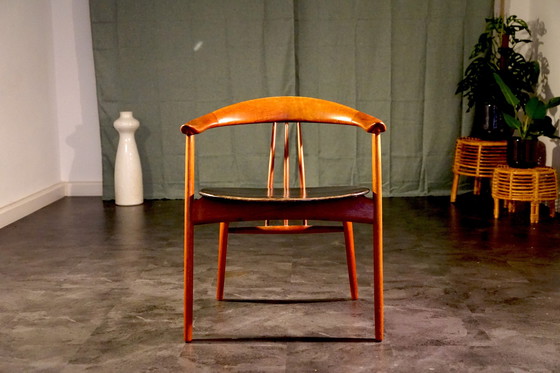 Image 1 of Vintage Teak Bürostuhl von Arne Hovmand Olsen, 1960er