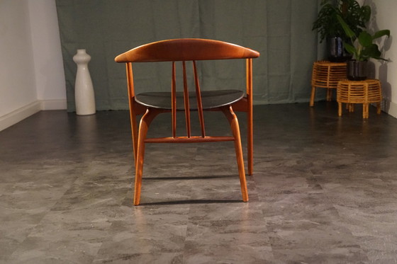 Image 1 of Vintage Teak Bürostuhl von Arne Hovmand Olsen, 1960er