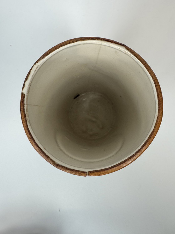 Image 1 of Italienische Leder-Vase