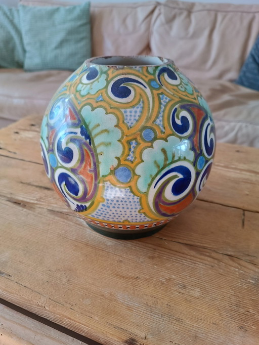 Plateel Gouda Holland Ivora Vase