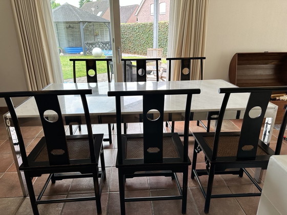 Image 1 of Marmor Esstisch weiß