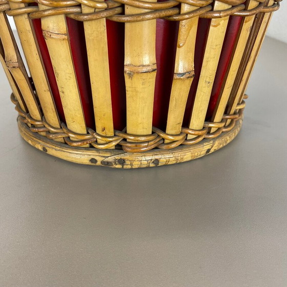 Image 1 of Minimalistischer Pflanzenständer aus Bambus und Metall, Frankreich 1960er Jahre