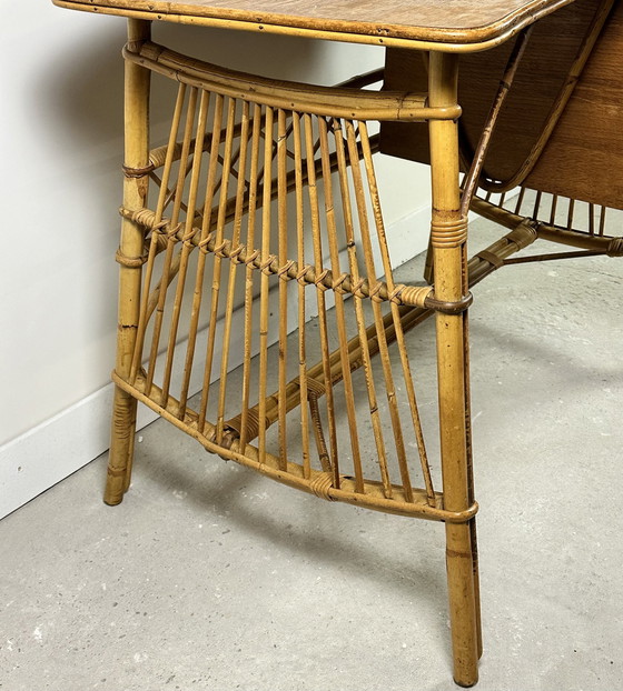 Image 1 of  Rattan Schreibtisch Vintage 1960