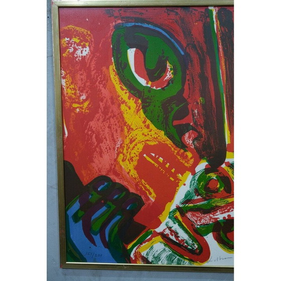 Image 1 of Abstrakte Originallithografie in Farbe von Bengt Lindström, 1970