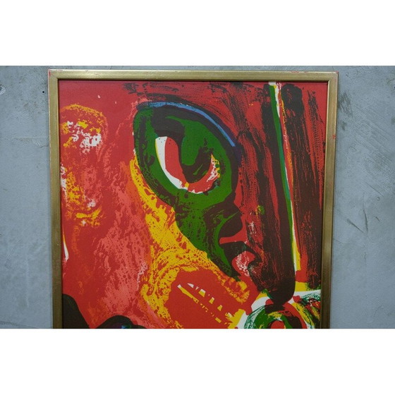 Image 1 of Abstrakte Originallithografie in Farbe von Bengt Lindström, 1970