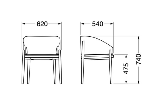 Image 1 of 4x Porro Frank Stuhl