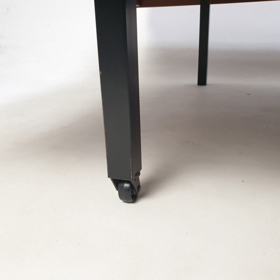 Image 1 of Vintage Teakholz-Tagesbett mit Dedar-Kissen, Niederlande 1960er Jahre