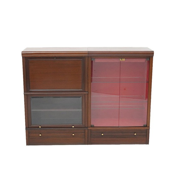 Image 1 of Modulare Anrichte aus mahagonifarbenem Holz für Md, Frankreich 1970